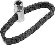 GRADENEVE Heavy Duty Chain Wrench Section Oil Filter Socket Tool for Automotive Repair Maintenance Versatile Plumbing Tool for Easy Filter Replacement and Compatibility with Various Models
