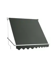 [Instahut] Window Fixed Pivot Arm Awning in Grey