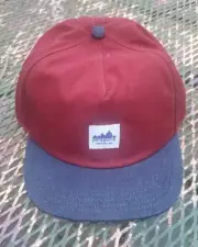 NEW Patagonia Hat Cap Snap Back Range Carmine Red Organic Cotton Logo Adult Mens