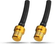 2PCS Gas Fuel Cap Gas Tank Breather Universal CNC Tank Valve Vent Tube with Chekc Ball Aluminum Breather for RM125 RM250 RMZ450 RMX450Z RM250Z RMX250 DR-Z400 DR-Z400E DR-Z400S Yellow
