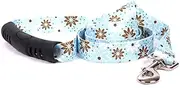 Yellow Dog Design Daisy Chain Blue EZ-Grip Dog Leash with Comfort Handle, Small/Medium