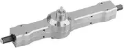 Remote Control Car Gear Box, Aluminium Alloy Rear Gear Axle Box Upgraded Part for WPL 1/16 Military Truck RC Car(WPL1603T-Titanium Gray)