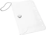 DINHEAROM Clear Card Holder Pouch Transparent Binder for Small Cards Photos Accessories Protective Design for Organizing Easy Access