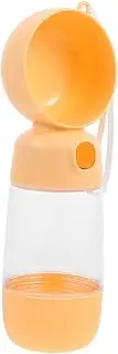 Happyyami Dog Food Storage Cup Dog Water Container Travel Dog Water Holder Leak Proof Pet Water Bottle Portable Dog Water Bottle Pet Drinking Cup Dog Water Dispenser Pp Orange