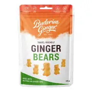 Buderim Ginger Ginger Bears - Travel Friendly