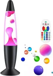 Color Changing LED Smart Magma Liquid Motion Lamp Light with Remote Home Deco...