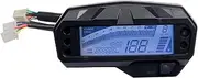 Motorcycle LCD Speedometer Digital Tachometer Gauge 7 Color Backlight Odometer, for Yamaha, FZ16 with Sensor Motorcycle Trip Meter