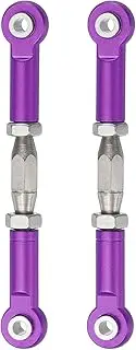 uxcell 2 Pcs Steering Servo Turnbuckle Rod RC Aluminum Alloy Linkages for HSP 1/10 94123 On-Road RC Car (Purple, 62mm)