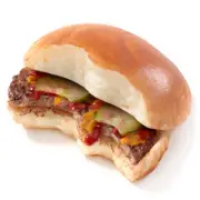 Original food sample Half-eaten Hamburger Replica Fake food from JAPAN