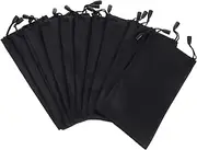 [SAFIGLE] 10pcs Drawstring Eyeglass Storage Pouch Soft Cloth Sunglasses Organizer Bag for Travel Versatile Pouch for Glasses Jewelry Phones Valuables Lightweight Comfortable