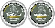 Walton Wood Farm Solid Cologne (The Gentleman) Citrus & Mahogany Scent Vegetarian-Friendly and Paraben-Free 2.5 oz - 2 Pack
