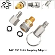 Quick Connect Adaptor Connector 27mm PCP Air Filling Stainless Steel 1/8