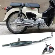 REAR CHROME FULL EXHAUST MUFFLER PIPE SYSTEM FIT HONDA SUPER CUB C125 18-24
