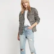 NWT SASS & BIDE "Wildest Dreams" Oversized Jacket In Animal Print Size 14 - $550