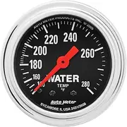 Auto Meter 2431 Traditional Chrome Mechanical Water Temperature Gauge