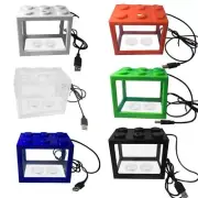 Portable USB Mini Aquarium Fish for Light Betta Fish Fighting Cylinder Aqua
