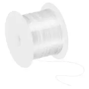 11Yard Flat Stretchy Bracelet String 1mm Elastic Beading Cord Clear