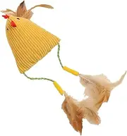 Plush Cat Toy with Catnip - Kitten Teething Chew Toys with Bell,Scratch Resistant Kitten Enrichment Supplies for Boredom Relief Training Play