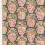 Quilting Patchwork Fabric TILDA Chic Escape Flowervase Grey 50x55cm FQ