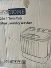 Portable Mini Compact Twin Tub Washing Machine, Laundry Washer w Wash SUPER DEAL