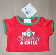 Build a Bear ~☕ Hot Chocolate & Chill T-Shirt Red