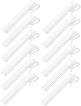 50pcs Adjustable Plastic Curtain Hooks Drapery Hanger Clips for All Curtain Types for Home Living Bedroom and Bathroom Use Stable Performance