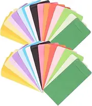 Sewroro 50Pcs Cash Storage Envelopes Portable Multi Use Pouches for Cash Jewelry Savings for Travel Shopping Everyday Organization