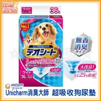 在飛比找Yahoo!奇摩拍賣優惠-日本Unicharm消臭大師 超吸收狗尿墊(M號72片32*