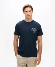 Athletic Essential Chest Tee | Eclipse Navy