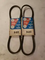 Lot Of 2 Durkee Atwood Automotive Auto V Belt 9-312 6A0785 Kwik Fit .28"x31"