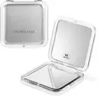 Magnifying HandHeld Mirror 1X 15X Pocket Compact Travel Makeup Mirror Silver