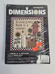 Dimensions There is a Season Debbie Mumm Needlepoint Kit 7174 5" x 5" Farmhouse