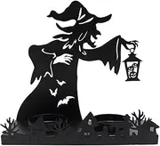 Witch Candle Holder | Funny Halloween Decorations - Halloween Candlestick Holder, Centerpiece Table Decor, Vintage Candlestick Stand For Fireplace Halloween Decor