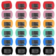 24 Pcs Pedometer for Walking Bulk LCD Step Counter with Calories Burned Porta...