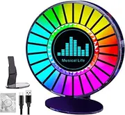 RGB Rhythm Ambient Lamp - Music LED Rhythm Light | Car Interior Lights with Fragrance Tablets, Music Sync Lights Rhythm Ambient, RGB Auto LED Colorful Dj Sound Pickup Arom Ambient Light