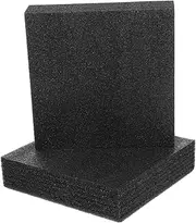 JEWEDECO 2pcs Black Pearl Cotton Foam Pad for Expanding Foam Packaging Insert Liner