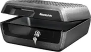 Sentry Safe CHW30100 Privacy Lock Chest Safe Box - Strong Lock Box with Key - Fire Proof Safe for Home Documents - Fire and Water Damage Protection up to 72h - 10L Capacity