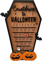 Countdown to Halloween Calendar, Advent Calendar 2023, Nightmare Before Christmas Countdown Calendar, Halloween Decoration Table Wall Ornament