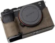 Camera Specialized Genuine Leather Half Case for Sony A7C Mark II A7C2 A7CR