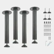 Adjustable Desk Legs Reinforced Steel Office Table Furniture Legs Set of 4 fo...
