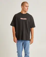 Cobra Logo Slacker T-Shirt Worn Black