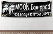 Mooneyes Banner Flag 2X8 Ft Hot Rod Accessoires Car Garage Man Cave Decoration ✅
