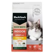 Black Hawk Healthy Benefits Indoor Chicken Dry Cat Food - 8kg