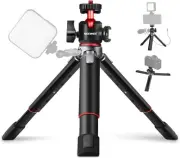 NEEWER Mini Camera Tripod with 360°Adjustable Ball Head & Cold Shoe, Extendable