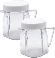 Parts Mini 1-Cup Plastic Jar,Compatible with Oster Blender (2 PACKS)