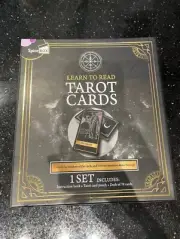 Learn to Read TAROT set, 78-card deck, instruction book, pouch NEW