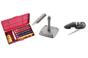 Lansky Professional Sharpening System + Universal Mount + Medium Serrated Hone LSMRT + Lansky Blademedic Pocket Sharpening Kit Bundle
