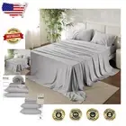 Luxury 100% Egyptian Cotton 1000 Thread Count Full Size Sheet Set - Silver Grey
