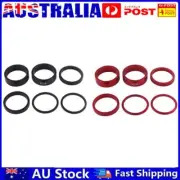6Pcs Bicycle Fork Spacer 2/5/10mm Bicycle Headset Spacer for MTB Bicyle (Black)