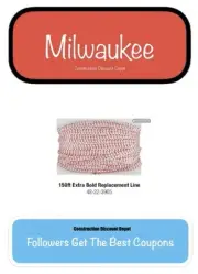 Milwaukee 48-22-3905 150 ft Extra Bold Replacement Line Large Capacity Chalk Box